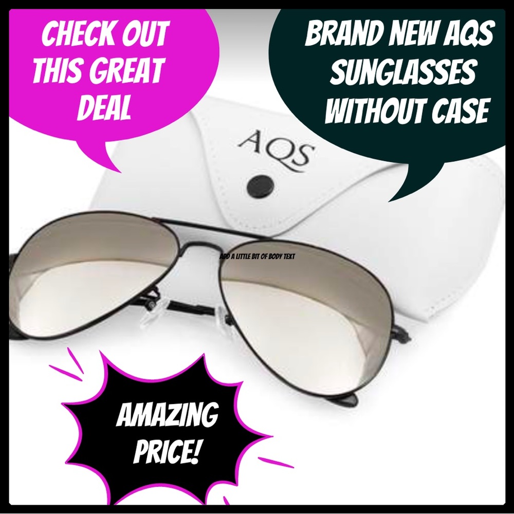 Oliver 58mm Aviator Sunglasses AQS Black Metal Mirrored NWOT